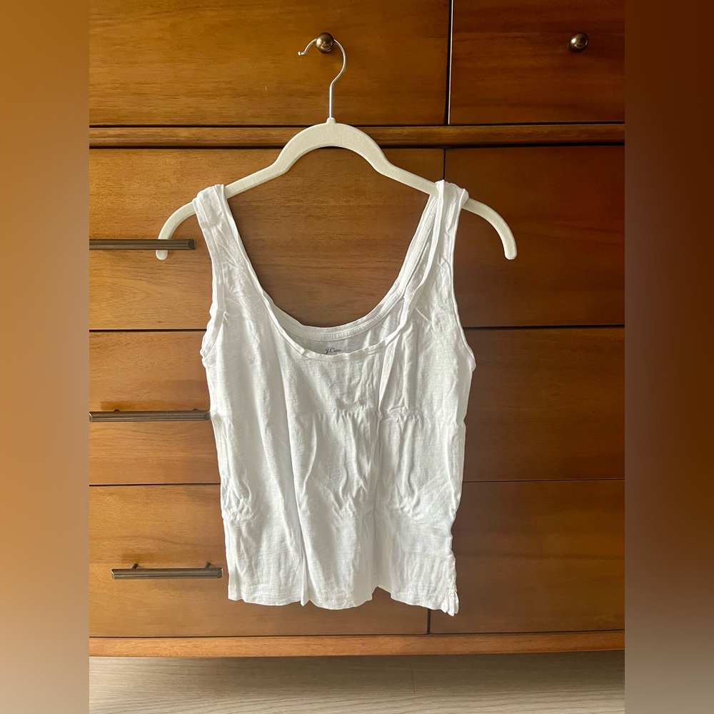 J.Crew Vintage Cotton Scoopneck Tank: Size XS